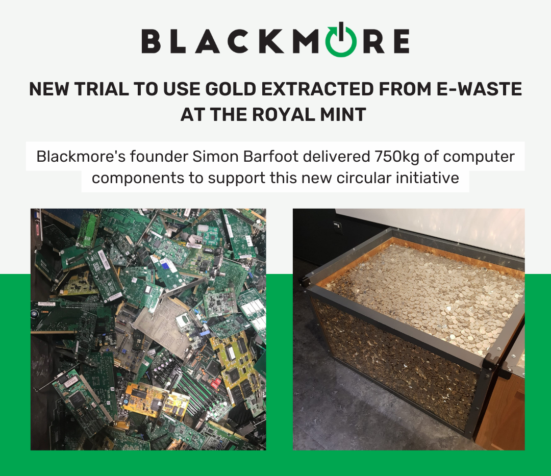 new gold extraction technique from computer parts